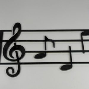 Portée musicale fer 350 x 540 mm