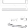 Porte serviette inox - Série Big Bath